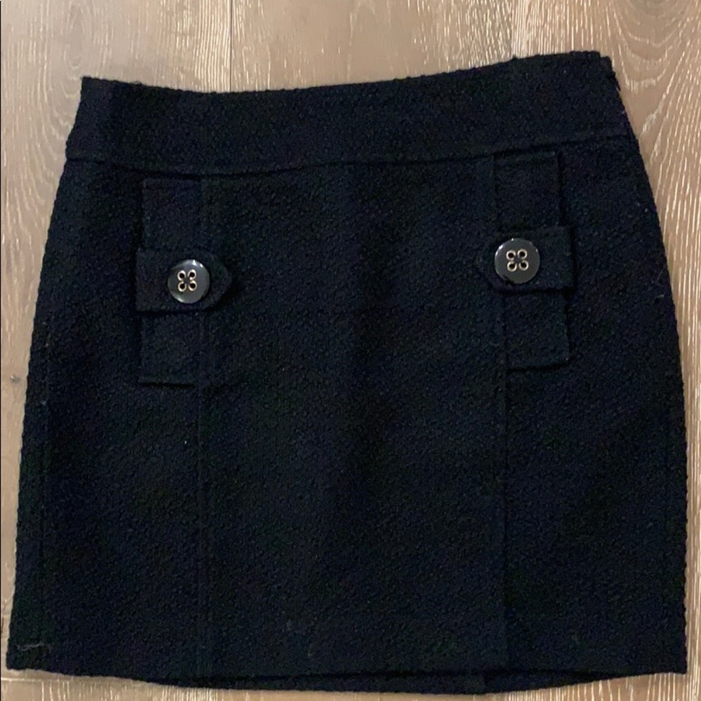 Banana Republic black side-zip miniskirt